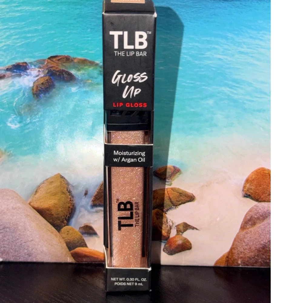 The Lip Bar Gloss Up Lip Gloss Trophy Wife LBLG1 Shimmer Moisturizing Argan Oil